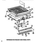 FUNCTIONAL (REF / FRZ) Diagram and Parts List for TC522M P7816008W Amana Refrigerator