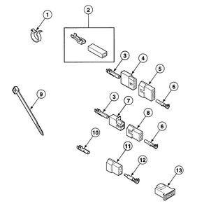 Terminals Diagram and Parts List for SSE807QF1500  Speed Queen Dryer