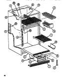 INTERIOR ACCESSORIES Diagram and Parts List for TM516N1 P1109804W Amana Refrigerator