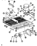 COMPRESSOR COMPARTMENT Diagram and Parts List for TM516N1 P1109804W Amana Refrigerator