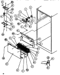 EVAP AREA Diagram and Parts List for TC522Q P1135701W Amana Refrigerator