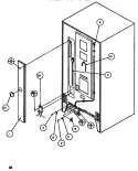 CABINET BACK Diagram and Parts List for TC522Q P1135701W Amana Refrigerator