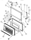 FZ DOOR Diagram and Parts List for TA179Q1 P1128301W Amana Refrigerator