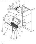 EVAP AREA Diagram and Parts List for TA179Q1 P1128301W Amana Refrigerator
