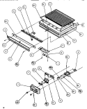 DIVIDER & CONTROLS Diagram and Parts List for TA179Q1 P1128301W Amana Refrigerator