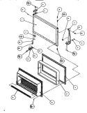 FZ DOOR Diagram and Parts List for TR518IT P1170501W Amana Refrigerator