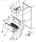 EVAP AREA Diagram and Parts List for TR518IT P1170501W Amana Refrigerator