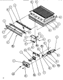 DIVIDER & CONTROLS Diagram and Parts List for TR518IT P1170501W Amana Refrigerator