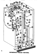 FUNCTIONAL PARTS (REF / FRZ) Diagram and Parts List for SDI522F1 P7540017W Amana Refrigerator