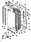 Page 2 Diagram and Parts List for SDI522F1 P7642508W Amana Refrigerator