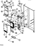 EVAP & AIR HANDLING Diagram and Parts List for SXDT522J P7845304W Amana Refrigerator