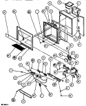 ICE & WATER CAVITY Diagram and Parts List for SXDT522J P7845304W Amana Refrigerator