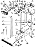 CONTROLS & CABINET (REF / FRZ) Diagram and Parts List for SBDT520J P7845303W W Amana Refrigerator
