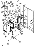 EVAP & AIR HANDLING Diagram and Parts List for SBDT520J P7845303W W Amana Refrigerator