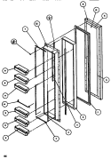 FZ DOOR Diagram and Parts List for SC519J P7804505W Amana Refrigerator
