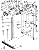CONTROLS & CABINET (REF / FRZ) Diagram and Parts List for SC519J P7804505W Amana Refrigerator