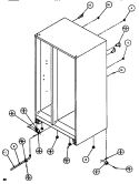 DRAIN & ROLLERS Diagram and Parts List for SC519J P7804505W Amana Refrigerator