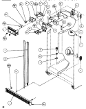 CONTROLS & CABINET (REF / FRZ) Diagram and Parts List for SB520K P1140701W Amana Refrigerator