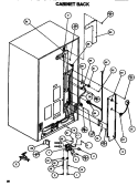 CABINET BACK Diagram and Parts List for SXDE528MW P1173401W Amana Refrigerator