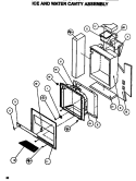 ICE & WATER CAVITY ASSY Diagram and Parts List for SXDE528MW P1173401W Amana Refrigerator