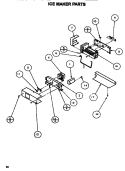 ICEMAKER Diagram and Parts List for SXDE528MW P1173401W Amana Refrigerator