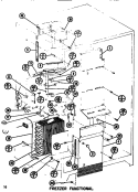 FUNCTIONAL PARTS (FZ) Diagram and Parts List for SR19F1 P7700008W Amana Refrigerator