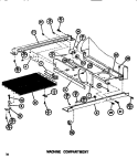 MACHINE COMPARTMENT Diagram and Parts List for SR19F1 P7700008W Amana Refrigerator