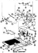 MACHINE COMPARTMENT Diagram and Parts List for SR19F1 P7700008W Amana Refrigerator
