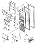 Part Location Diagram of 67003701 Whirlpool Door Shelf