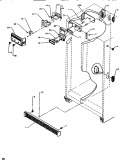 CONTROLS & CABINET (REF / FRZ) Diagram and Parts List for SB520SW P1185001W W Amana Refrigerator