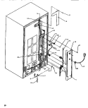 BACK UNIT Diagram and Parts List for SB520SW P1185001W W Amana Refrigerator