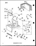 DEHUMIDIFIER PARTS Diagram and Parts List for DH2222W P6924201R Amana Dehumidifier