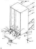 DRAIN & ROLLERS Diagram and Parts List for SRDE520SW P1183101W W Amana Refrigerator
