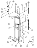 DOOR / HINGE / TRIM FZ Diagram and Parts List for SXDE526M P1164001W Amana Refrigerator