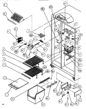 FZ SHELVING & REF LIGHT Diagram and Parts List for SXDE526M P1164001W Amana Refrigerator