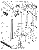 CONTROLS & CABINET (REF / FRZ) Diagram and Parts List for SXDE526M P1164001W Amana Refrigerator