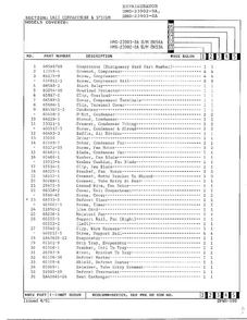 Unit Compartment And System Page 2 Diagram and Parts List for 23903-0A  Admiral Refrigerator