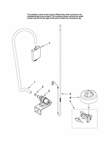 Fill And Overfill Parts Diagram and Parts List for MDBTT60AWQ3  Maytag Dishwasher