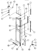 DOOR / HINGE / TRIM FZ Diagram and Parts List for SXDE522M P1164002W Amana Refrigerator