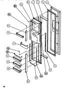 Part Location Diagram of 10284005LQ Whirlpool FZ Door FM AS ALD CFC11