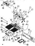MACHINE COMPARTMENT Diagram and Parts List for SXDT522M P1164201W Amana Refrigerator