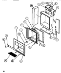 ICE & WATER CAVITY Diagram and Parts List for SXDT522M P1164201W Amana Refrigerator