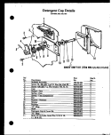 DETERGENT CUP DETAILS Diagram and Parts List for ZDW-855  Amana Dishwasher