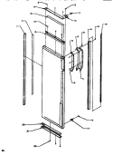 HANDLE & TRIM REF DOOR Diagram and Parts List for SSD522NBL P1181001W L Amana Refrigerator