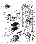 FZ SHELVING & REF LIGHT Diagram and Parts List for SSD522NBL P1181001W L Amana Refrigerator