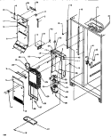 EVAP & AIR HANDLING Diagram and Parts List for SSD522NBL P1181001W L Amana Refrigerator