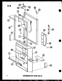 REF DOOR PARTS Diagram and Parts List for ESBFC16D-G P6023523W G Maytag Refrigerator