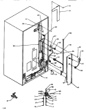 CABINET BACK Diagram and Parts List for SSD522NBL P1181001W L Amana Refrigerator