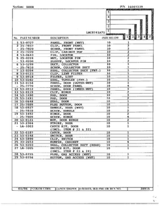 Door Page 2 Diagram and Parts List for 8741A71  Norge Dryer