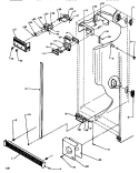 CONTROLS & CABINET (REF / FRZ) Diagram and Parts List for SXD520NW P1181101W W Amana Refrigerator